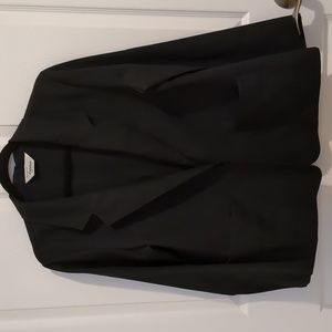 Vintage Erminia Black Single-Button Blazer Jacket, Size 13-14 (Average)